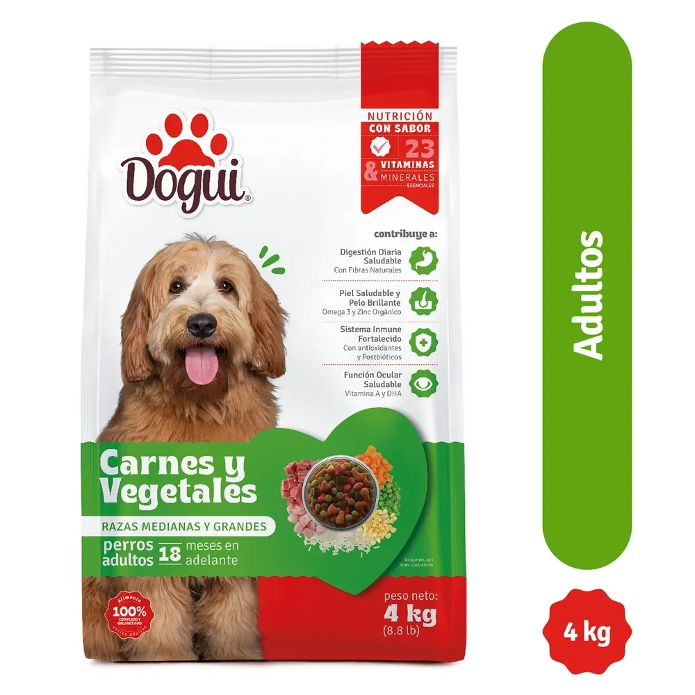 DOGUI ADULTO CARNES Y VEGETALES 18 KILOS