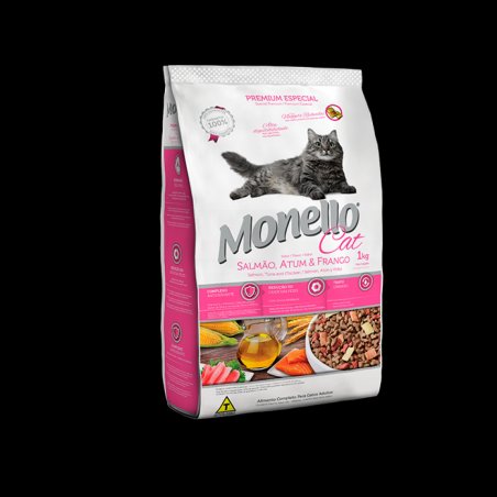 MONELLO GATOS SALMON Y POLLO 1KILO
