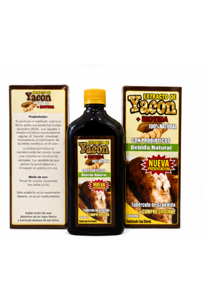 EXTRACTO DE YACON+BIOTINA 375ml