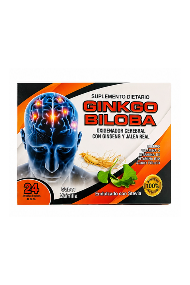 GINKGO TERAPIA BILOBA X24 AMPOLLAS