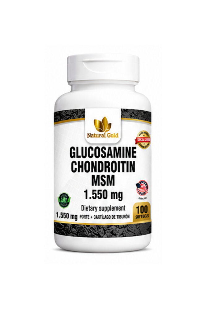 GLUCOSAMINE CHONDROITIN X100 NATURAL GOLD