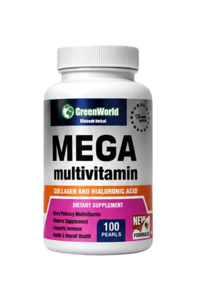 MEGA MULTIVITAMIN X100 GREEN WORLD