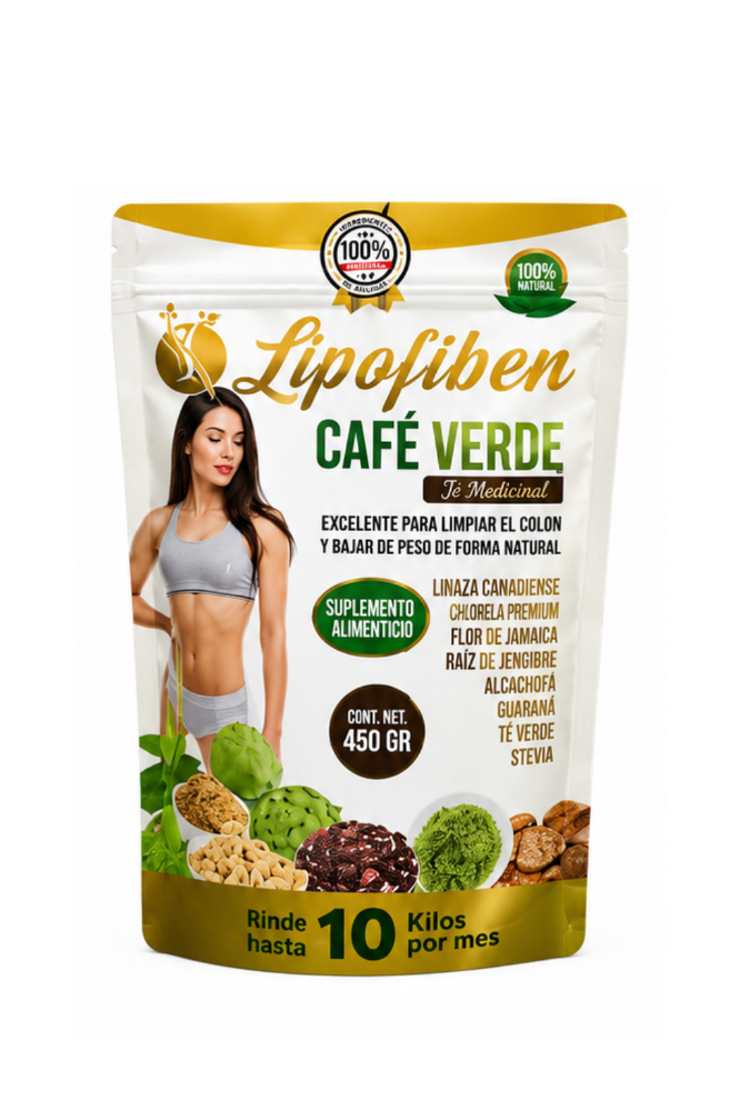LIPOFIBER CAFE VERDE FIBRA 450g