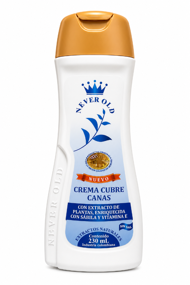 NEVER OLD CREMA CUBRE CANAS X230ml