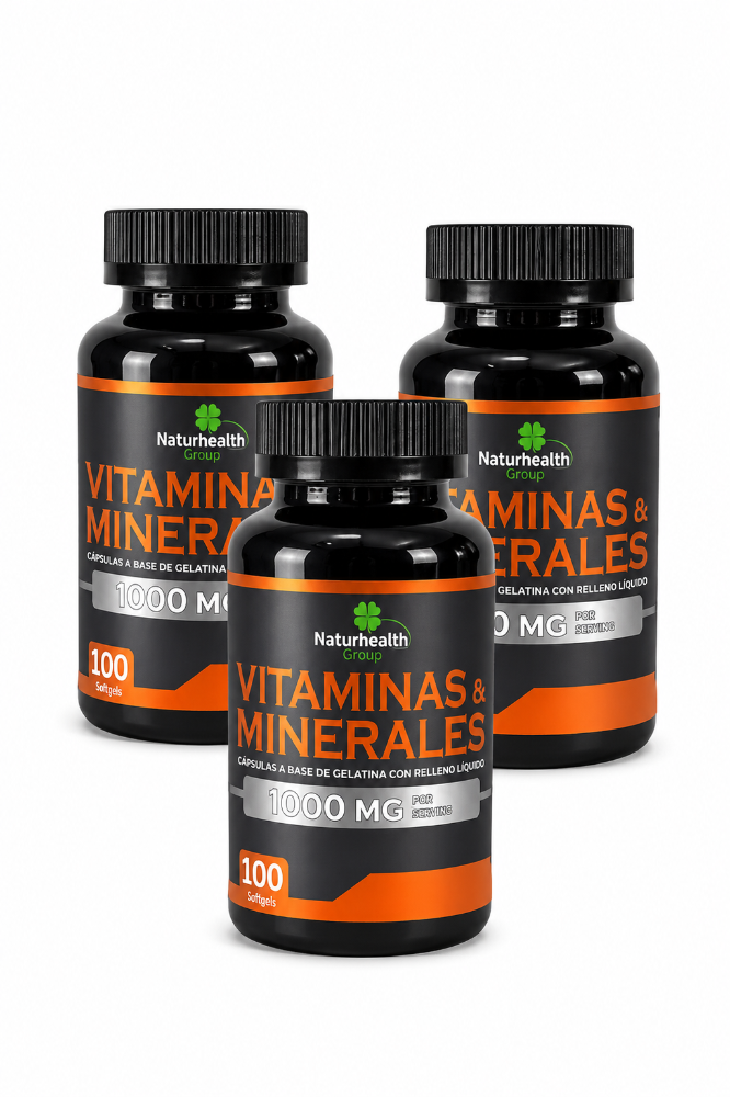VITAMINAS Y MINERALES X100 NATURHEALTH