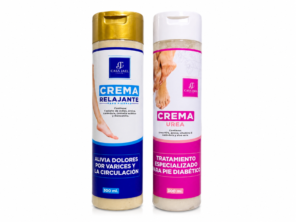 CREMA RELAJANTE Y CREMA UREA CASA JAEL X300ml