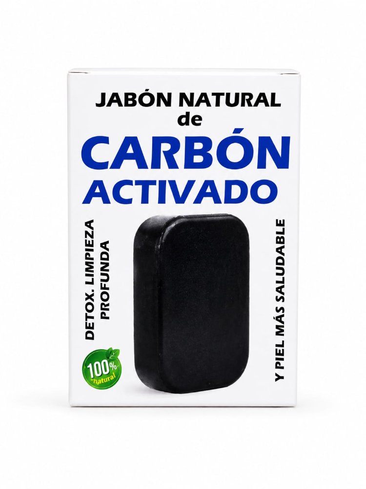 JABON NATURAL DE CARBON ACTIVADO