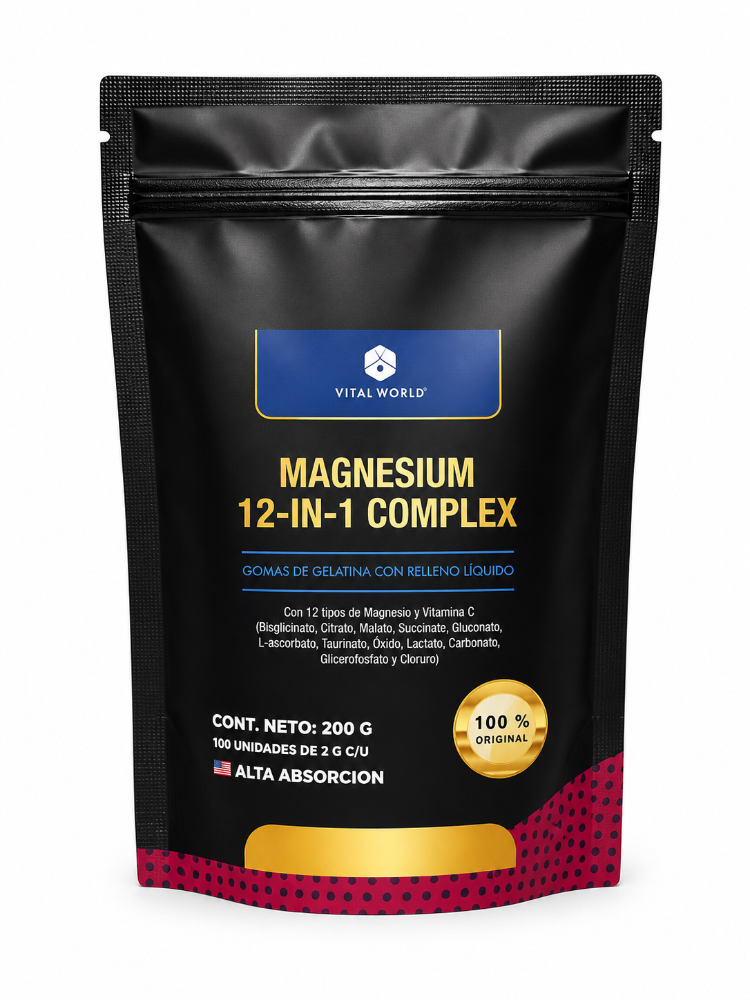 MAGNESIUM 12-IN-1 X100 BOLSA VITAL WORLD