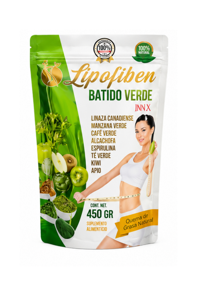 LIPOFIBER BATIDO VERDE FIBRA 450g
