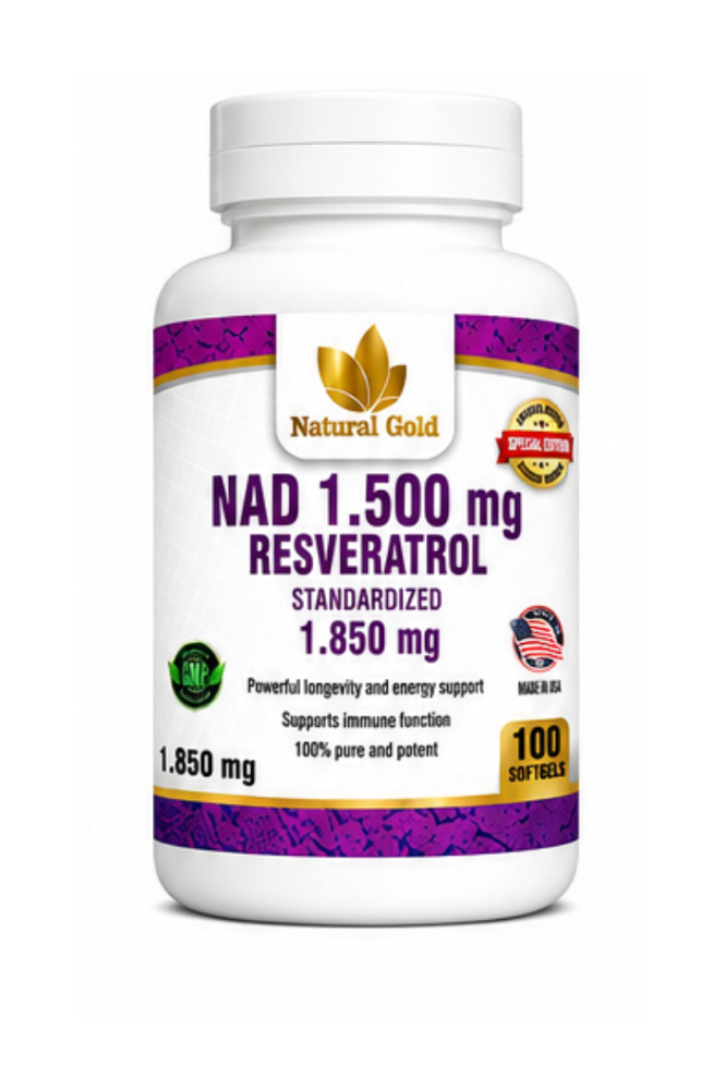 NAD RESVERATROL X100 NATURAL GOLD