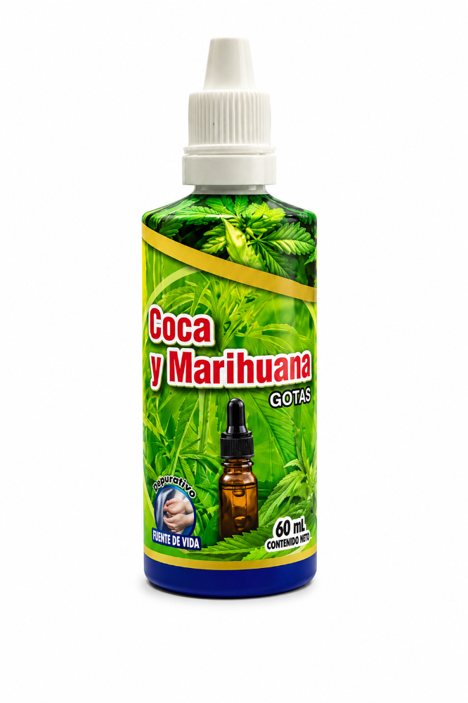 COCA Y MARIHUANA GOTAS X60ml