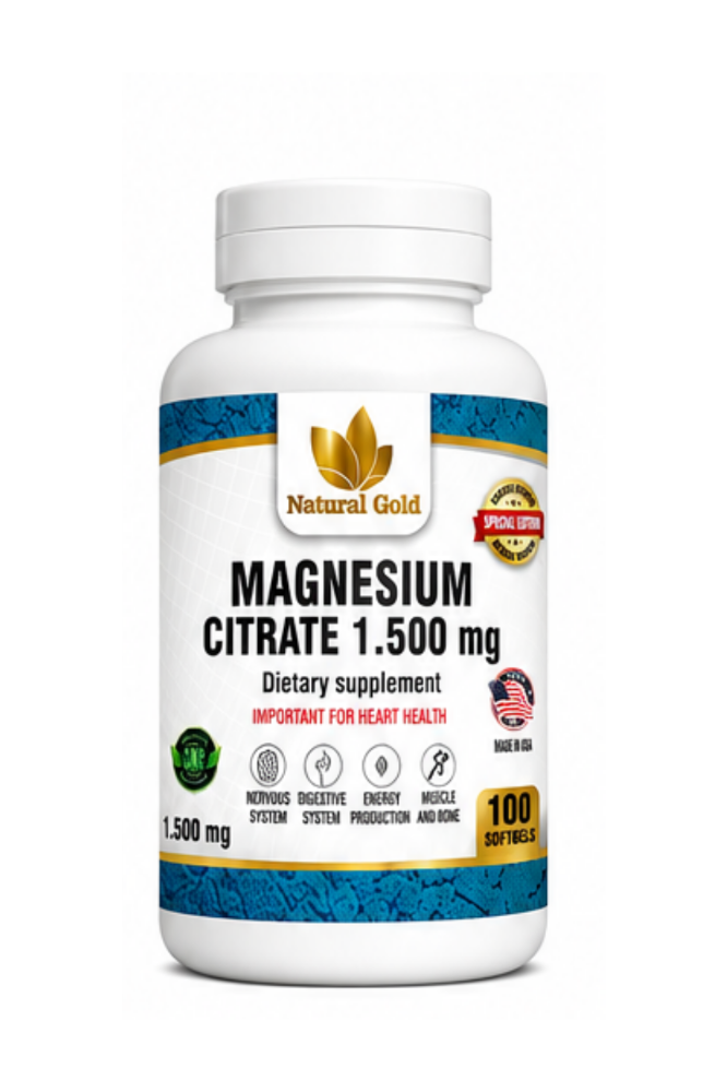 MEGNESIUM CITRATE X100 NATURAL GOLD