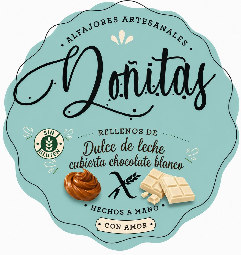 Dulce de leche con cubierta blanco