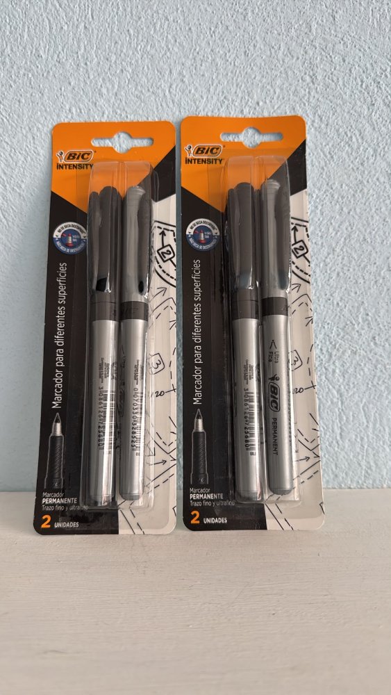 Marcador permanente bic delgado pz
