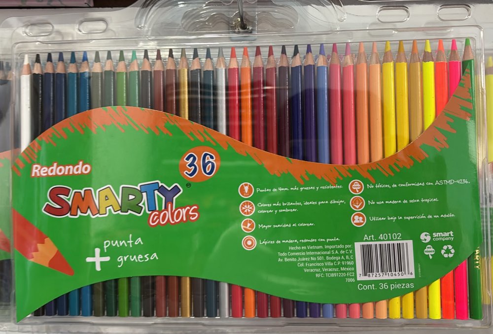 Colores smarty 36 pz