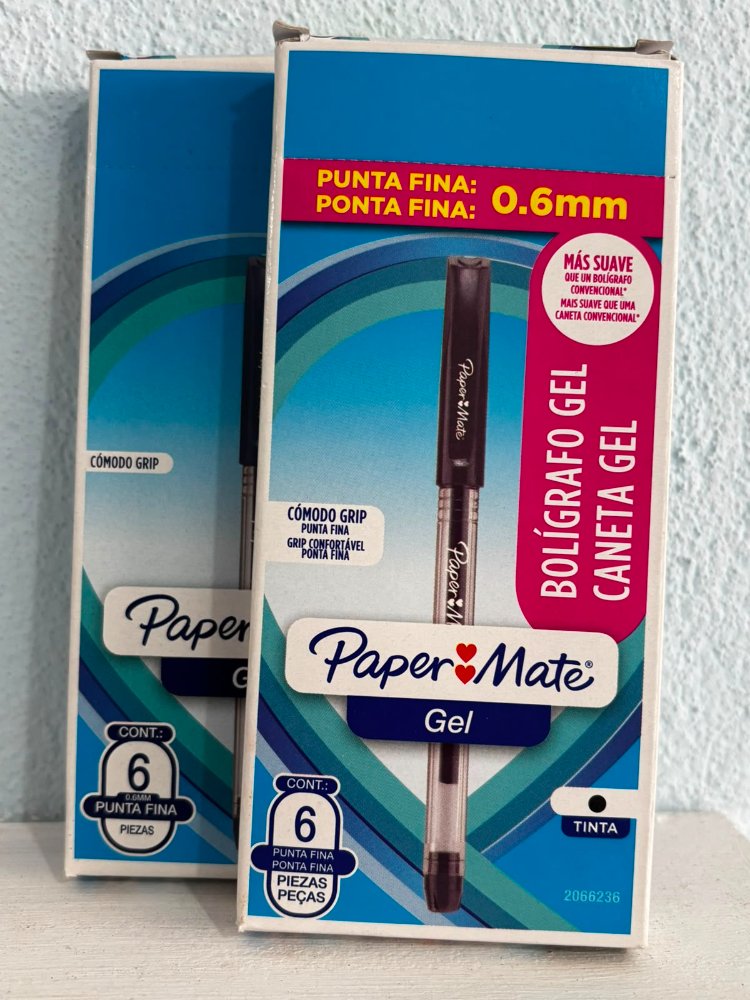 boligrafo de gel azul/negro pz