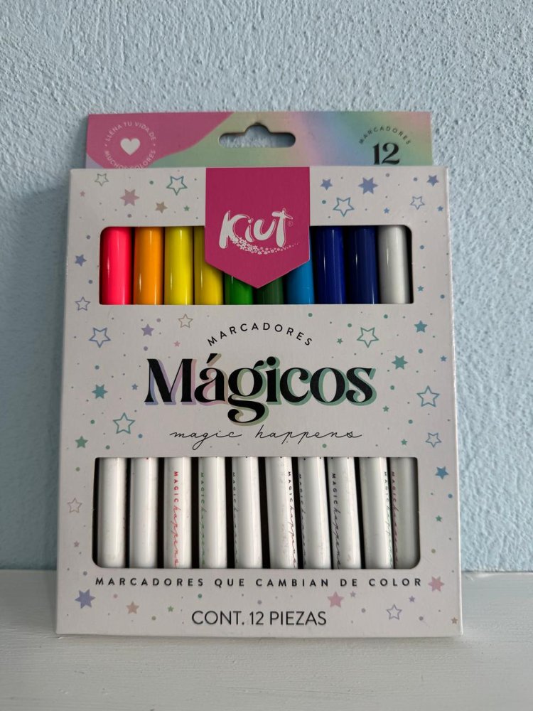 Plumones Mágicos kiut 12 pz