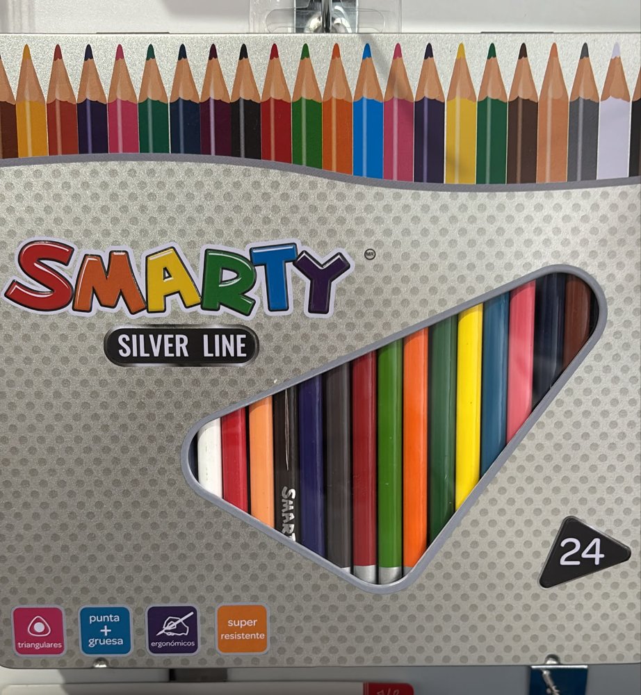 Colores smarty 24 pz caja metal