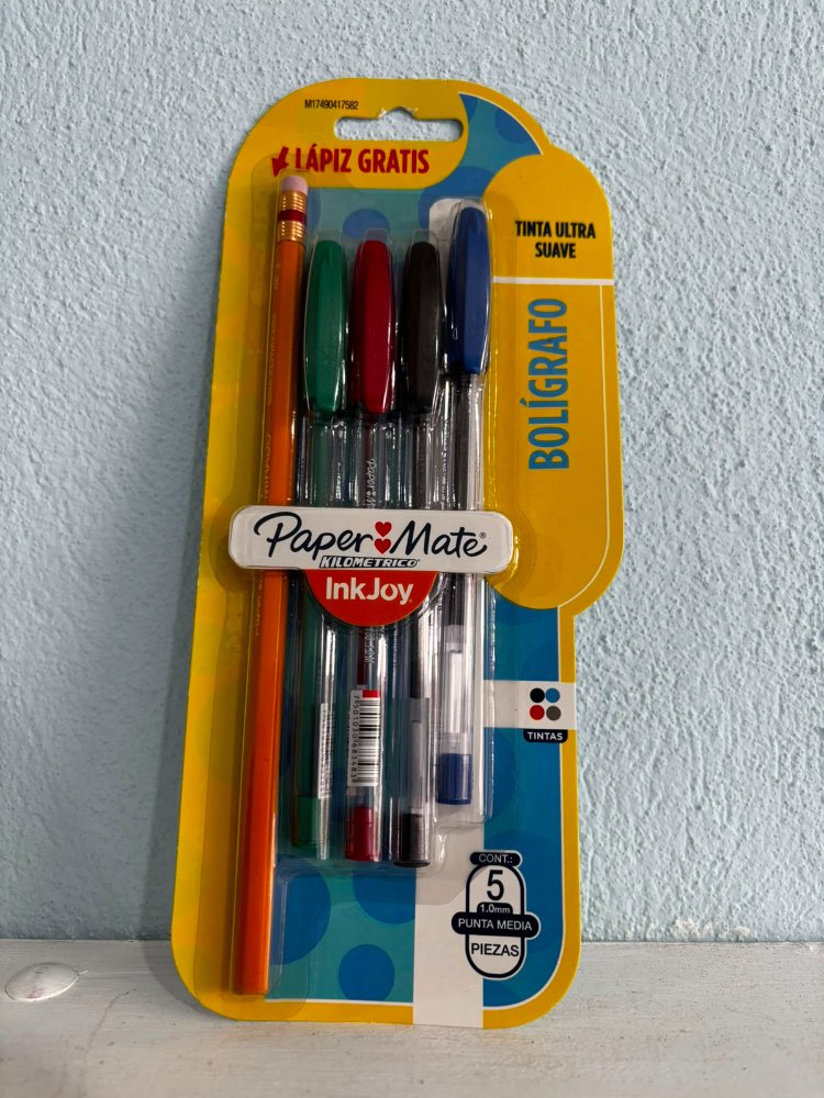 Bolígrafo paper mate 4 pz con lapiz