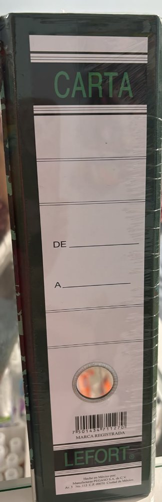 Carpeta Verde Grande LEFORT
