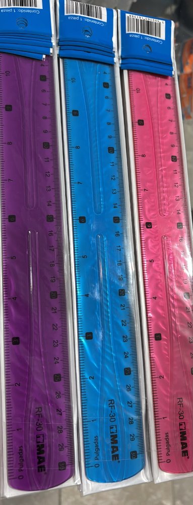 Regla Plastico Flexible MAE