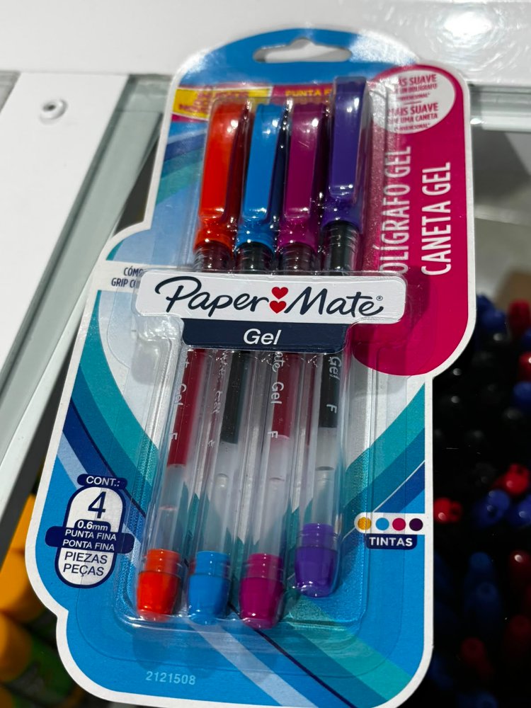 Boligrafo de gel paper mate 4 pz