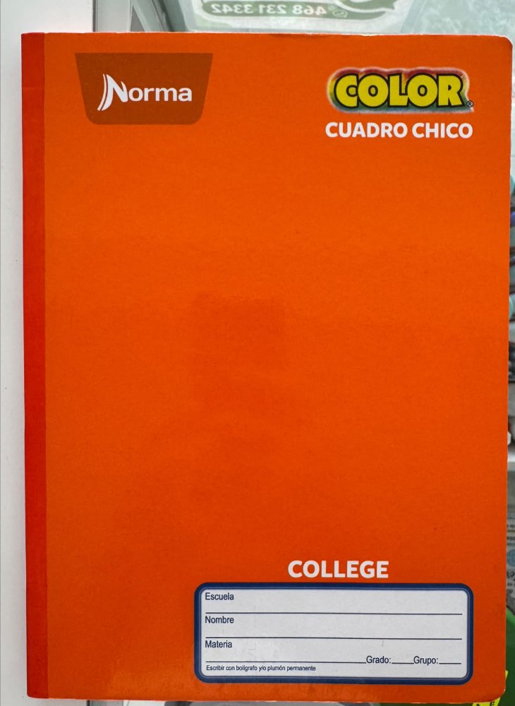 Cuaderno cosido college norma