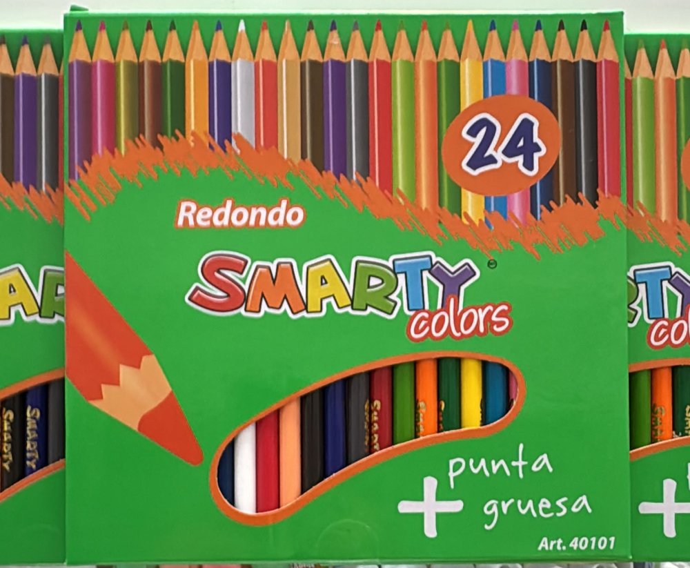 Colores smarty 24 pz redondos