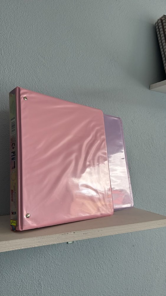 Carpeta pastel rosa morada