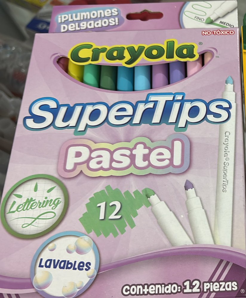 Super Tips pastel Delgado C/12