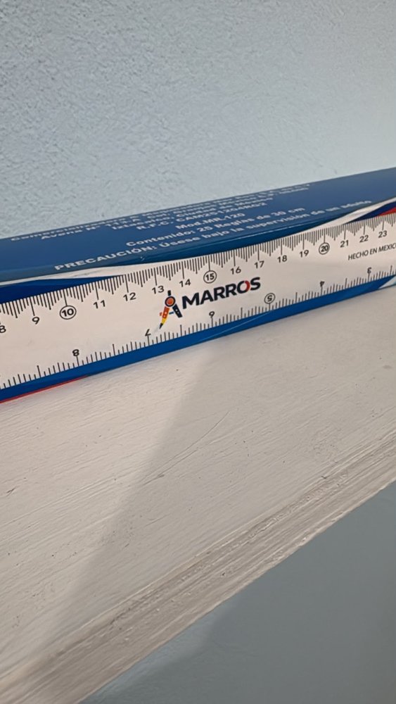 Regla Marros plastico 30cm