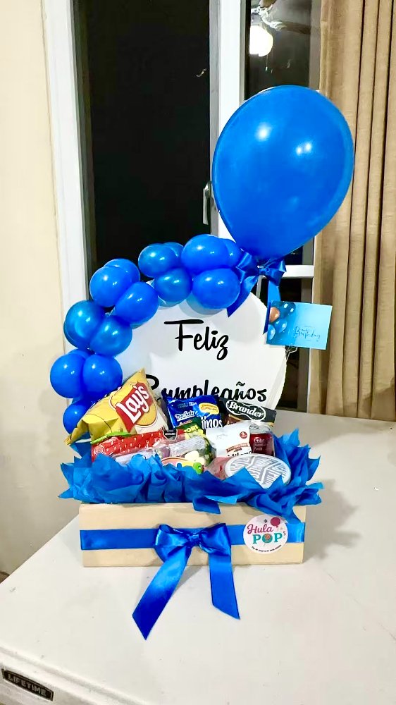 Arreglo de Golosinas Blue