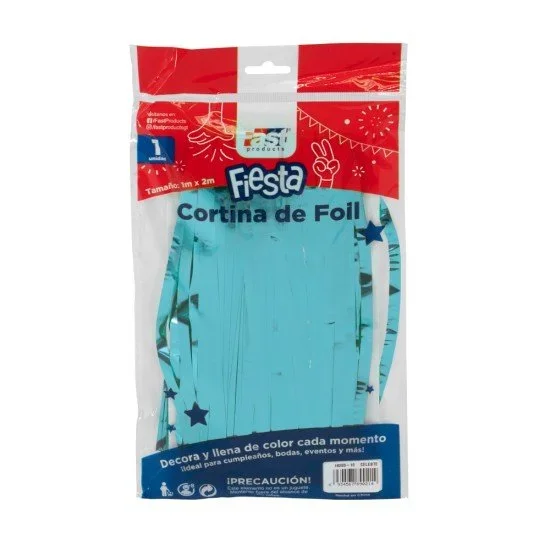 CORTINA FOIL FAST 1X2MT CELESTE