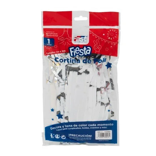 CORTINA FOIL FAST 1X2MT PLATEADO