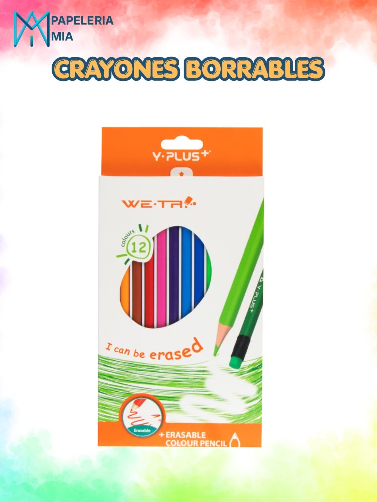 CRAYONES DE MADERA Y-PLUS CON BORRADOR