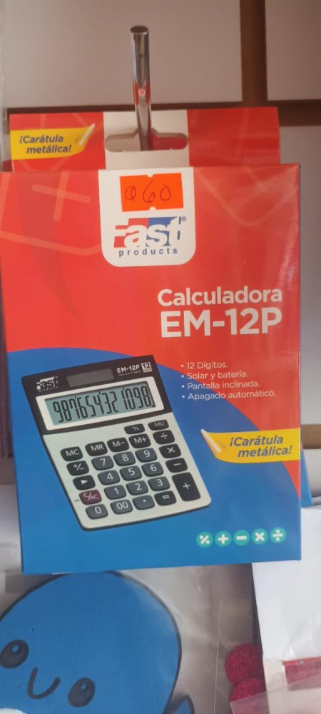 CALCULADORA DE ESCRITORIO FAST METALICA EM12P