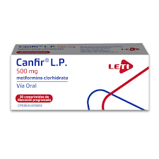 CANFIR (METFORMINA CLORHIDRATO) 500 MG L.P X 30 COMP LETI