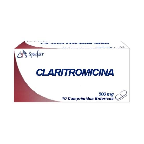CLARITROMICINA 500MG X10 COMP SPEFAR