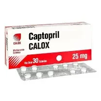 CAPTOPRIL DE 25MG X 30 TAB CALOX