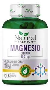 CITRATO DE MAGNESIO 500MG X 30 CAP NATURAL PREMIUM