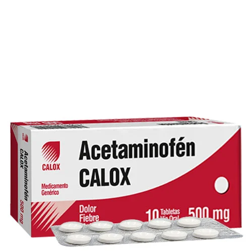 ACETAMINOFEN 500MG X 10 COMP CALOX