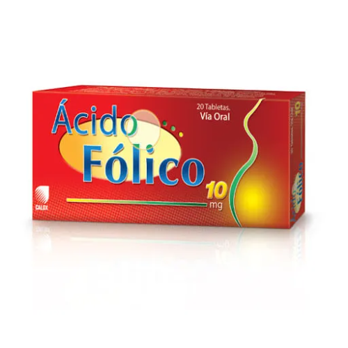 ACIDO FOLICO 10 MG X 30 TAB CALOX
