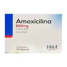 AMOXICILINA 500MG X 10 CAP H&M