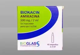 BIOKACIN 500MG/2ML I.V. / I.M. X 1AMP (AMIKACINA) BIOGLASS
