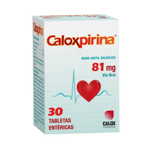 CALOXPIRINA 81MG (ACIDO ACETILSALICILICO) 100 TAB - CALOX