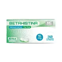 BETAHISTINA 16MG X 30 TAB DISTRILAB
