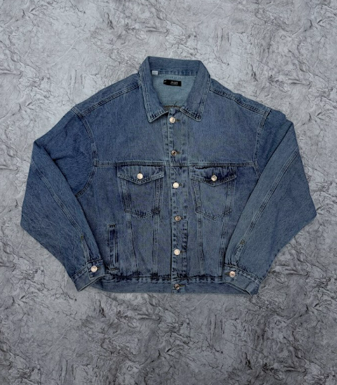 CHAQUETA MANGA-LARGA AZUL JEAN