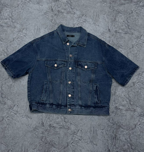 CHAQUETA MANGA-CORTA AZUL JEAN