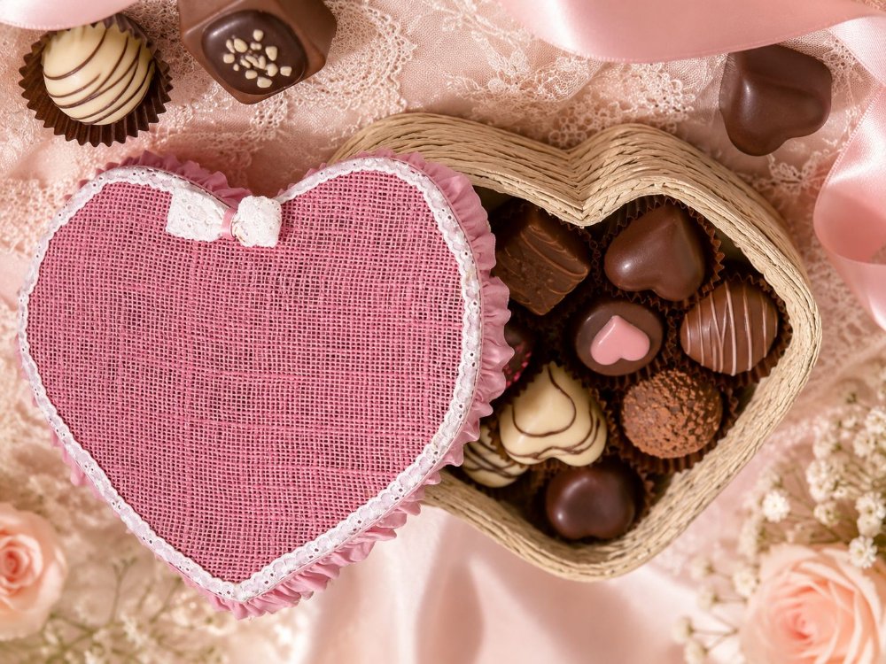 Caja de corazón Bombonera