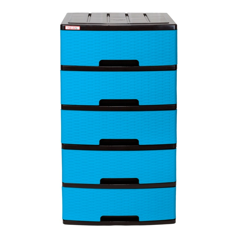 Gavetero de 5 gavetas azul